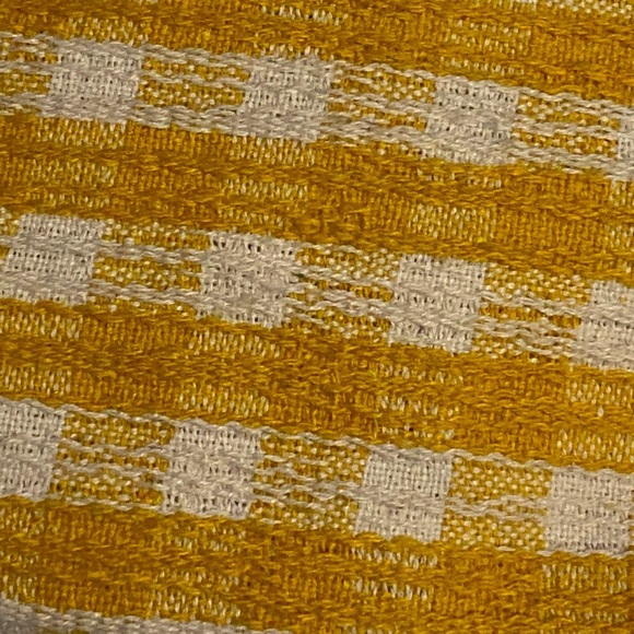 Mustard Yellow Gingham Makeup Bag - Picture 3 of 6